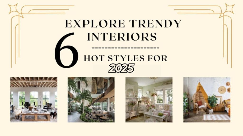 Explore Trendy Interiors: 6 Hot Styles for 2025