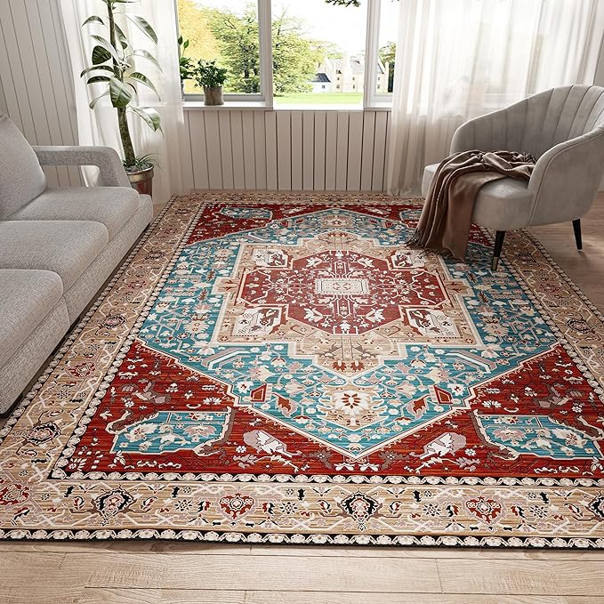 SUNJINDOJ Area Rugs 8x10 Thickened Non-Slip Backing