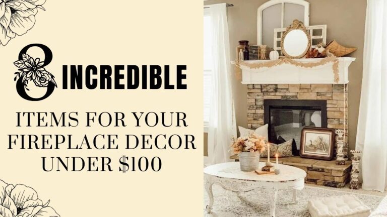 8 Incredible Items For Your Fireplace Decor Under $100