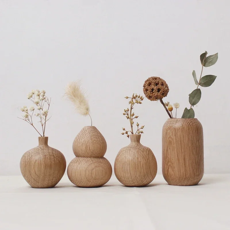 Mini Wooden Vases