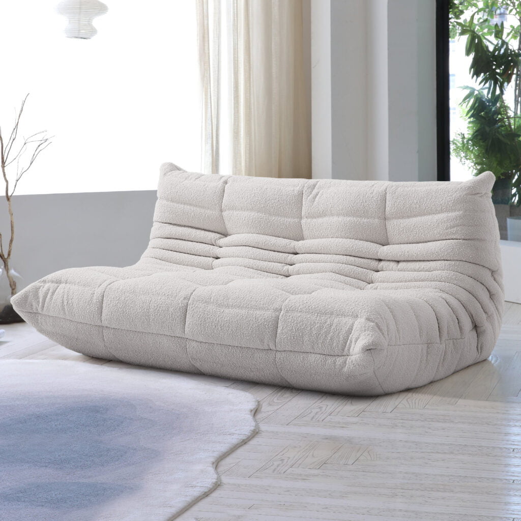 Sohnne Togo Sofa Replica, Luxury Three Seater with a sleek and modern design, featuring premium upholstery and deep, comfortable seating