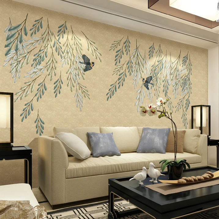 Sylvan Songbird Canopy Wall Cloth