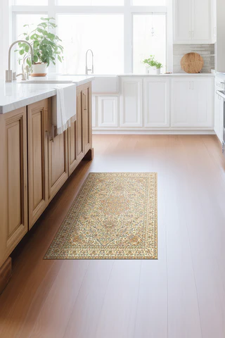 Kenya Beige Washable Rug - Versatile and Elegant Addition to Your Space