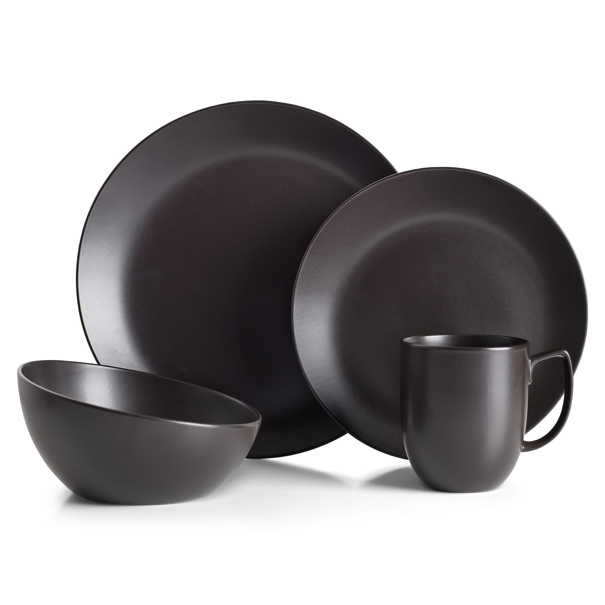Nambe Orbit 4-Piece Place Setting - Celestial Black elegant tableware