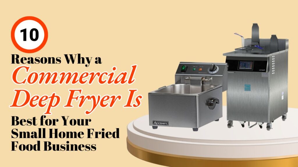 High-quality commercial deep fryer from Chef's Deal for efficient frying